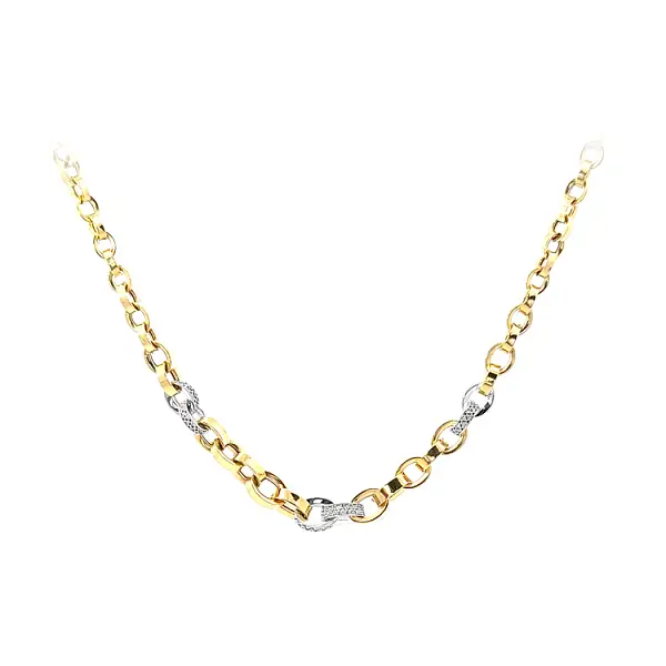 Náhrdelník se Zirkony z Kombinovného Zlata