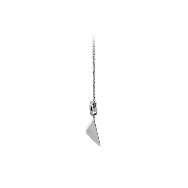Necklace with White Gold Zircons