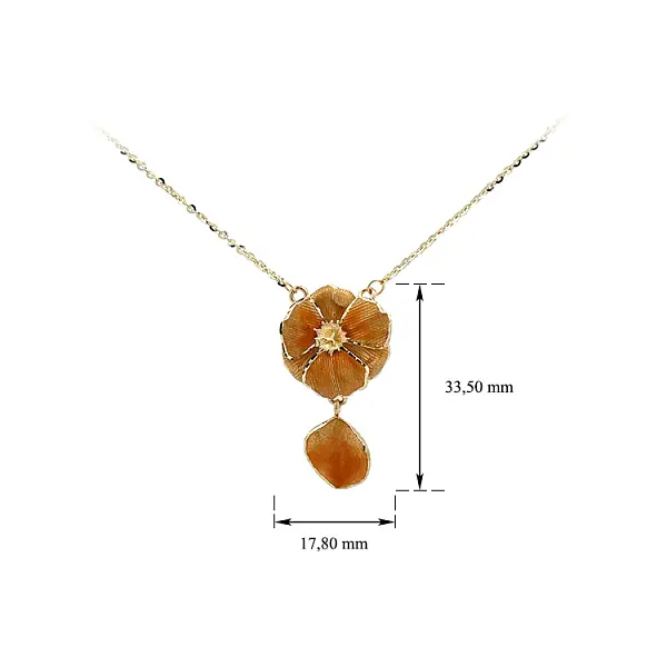 Zlatý Náhrdelník se Smaltem