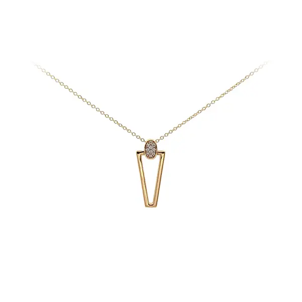 Zlatý Náhrdelník se Zirkony