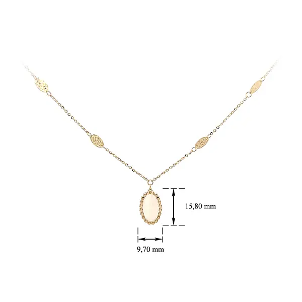 Zlatý Náhrdelník s Perletí