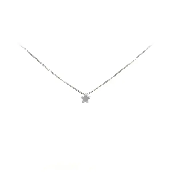 Náhrdelník Hvězda z Bílého Zlata