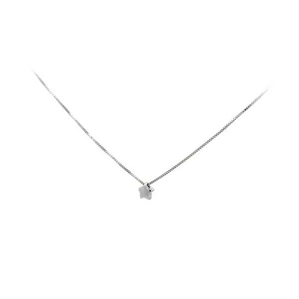 Náhrdelník Hvězda z Bílého Zlata