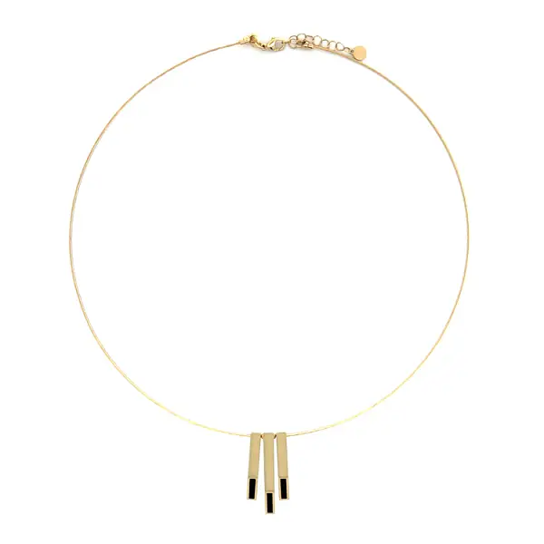 Zlatý Náhrdelník se Smaltem