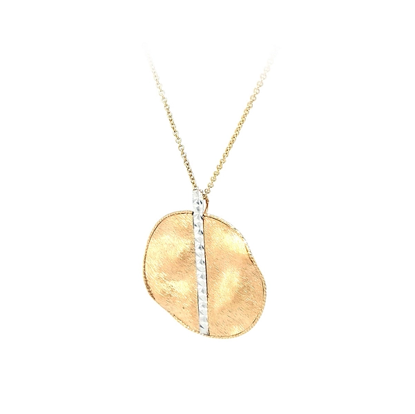 Ladies Necklace made of Combination Gold