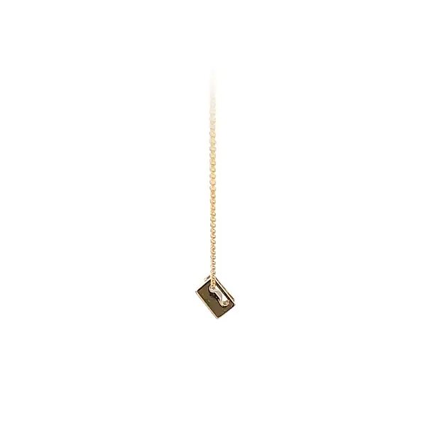 Zlatý Náhrdelník Solitér se Zirkonem