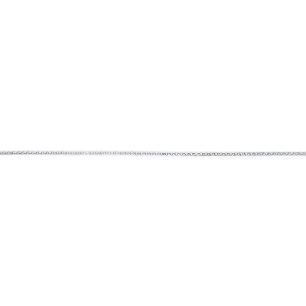 White Gold Rolo Chain