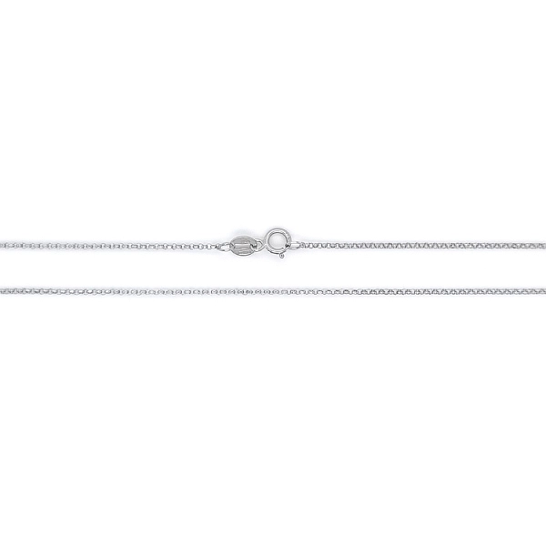 White Gold Rolo Chain