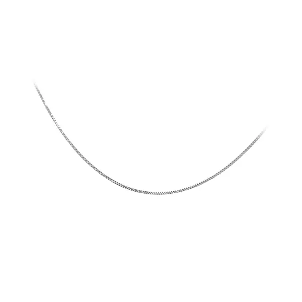 Řetízek z Bílého Zlata Cube - Kostka