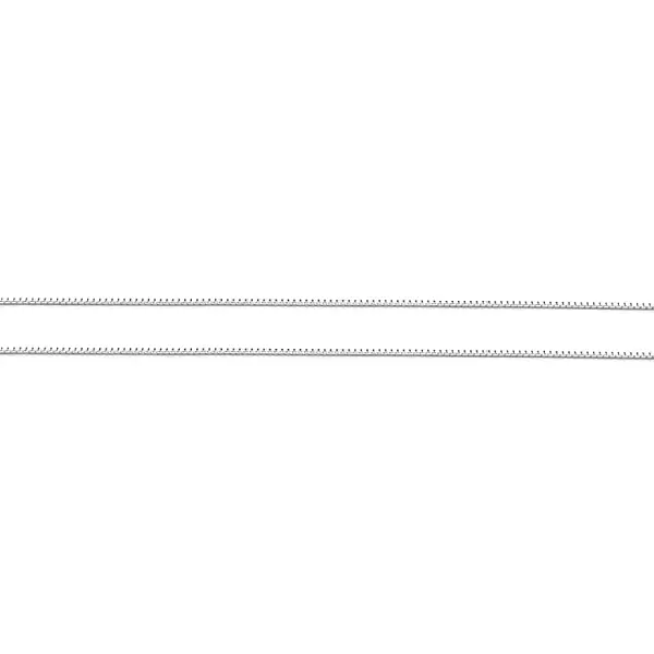 Řetízek z Bílého Zlata Cube - Kostka