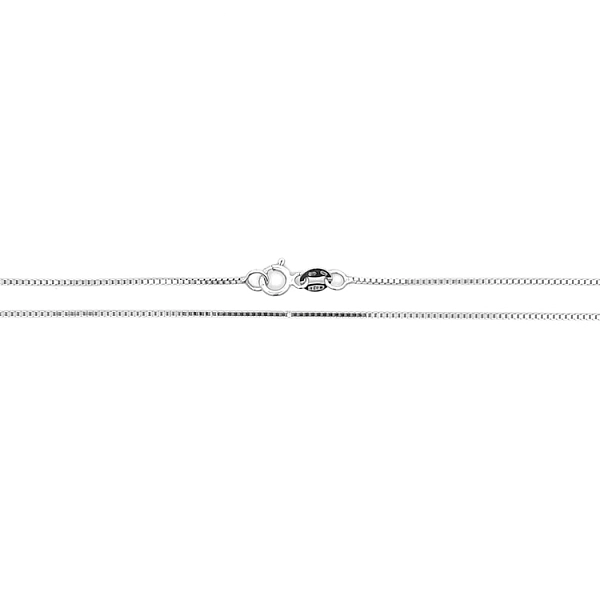 White Gold Cube Chain - Cube