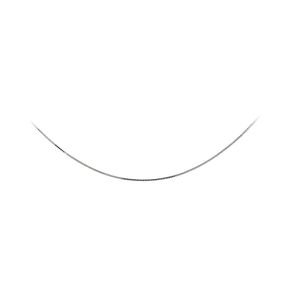 Řetízek z Bílého Zlata Cube - Kostka