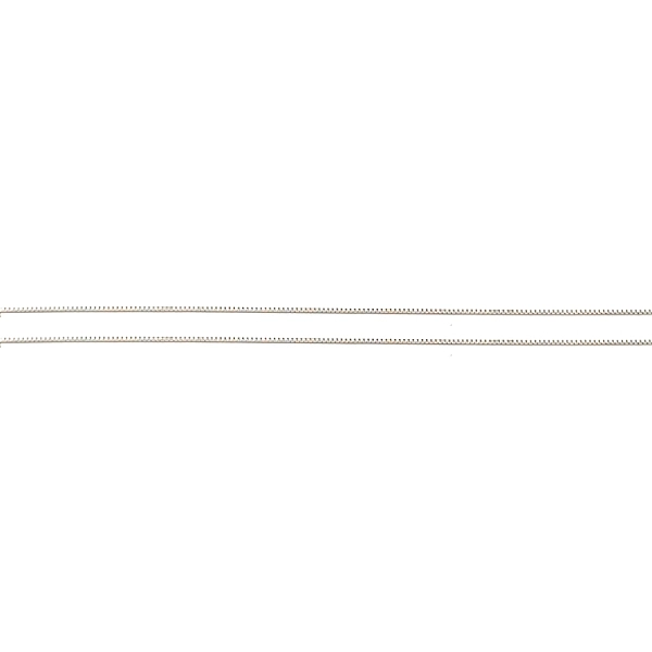 White Gold Cube Chain - Cube