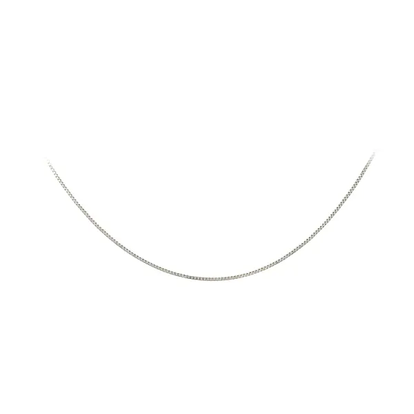 Řetízek z Bílého Zlata Cube - Kostka