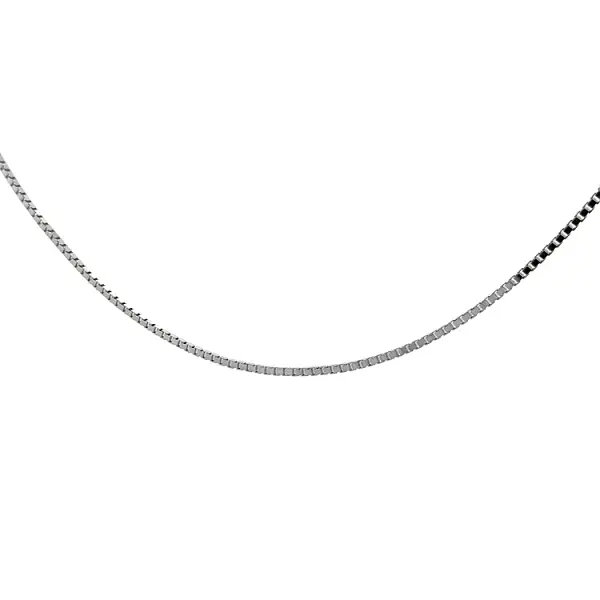 Řetízek Cube - Kostka z Bílého Zlata