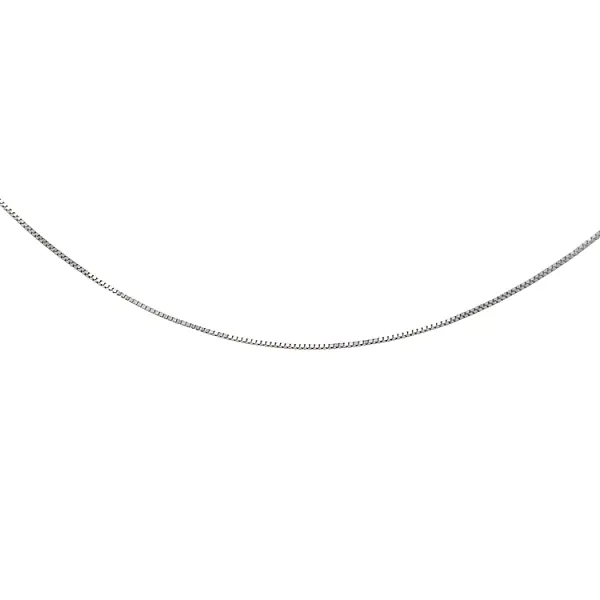 Řetízek Cube - Koskta z Bílého Zlata