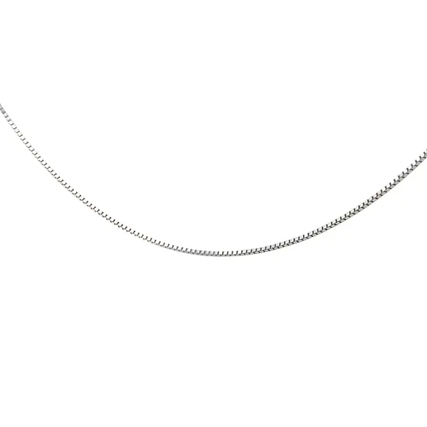 Řetízek Cube - Kostka z Bílého Zlata