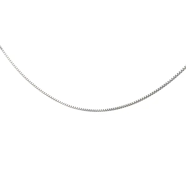 Řetízek Cube - Kostka z Bílého Zlata