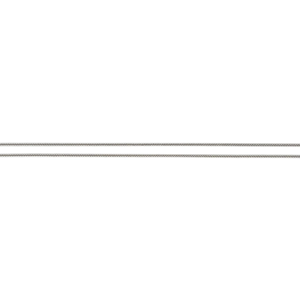 White Gold Fox Tail Chain