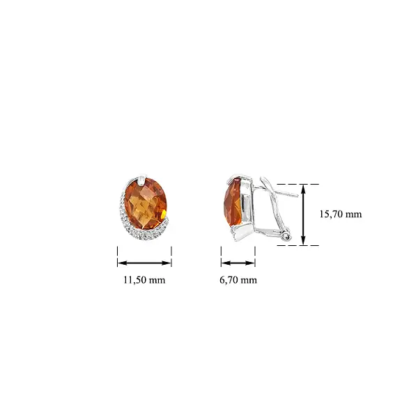 Zlaté Náušnice se Zirkony
