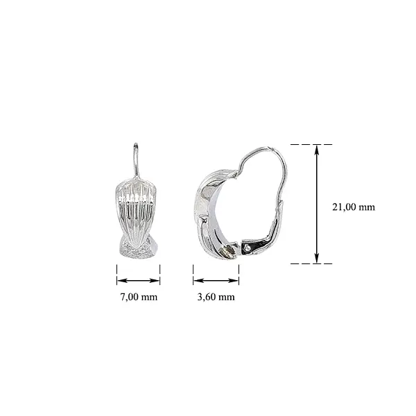 Náušnice z Bílého Zlata