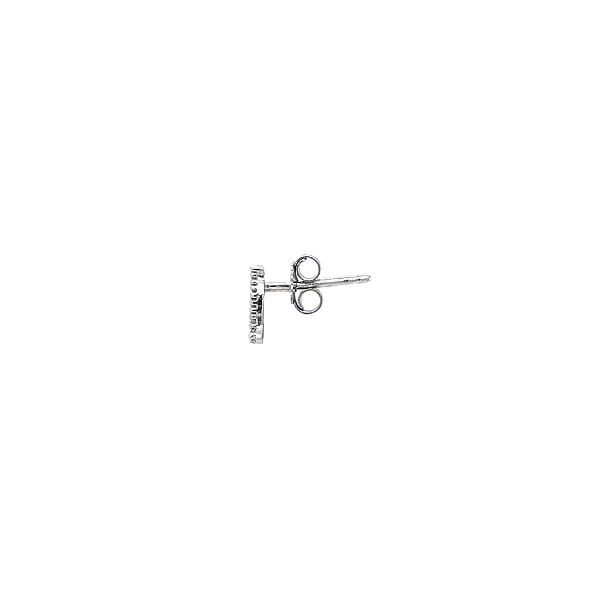 Dolphin earrings in White Gold with Zircons