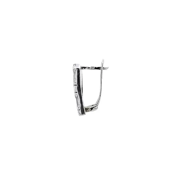 Náušnice se Zirkony z Bílého Zlata