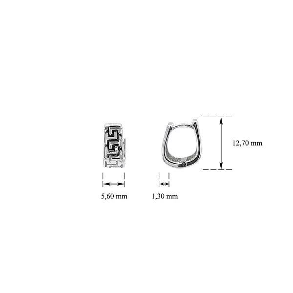 Kruhové Náušnice z Bílého Zlata