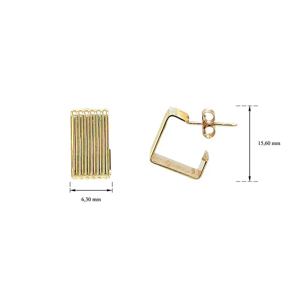 Zlaté Náušnice Polokruhy