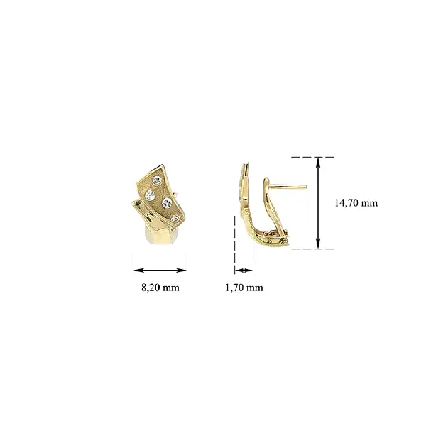 Zlaté Náušnice se Zirkony