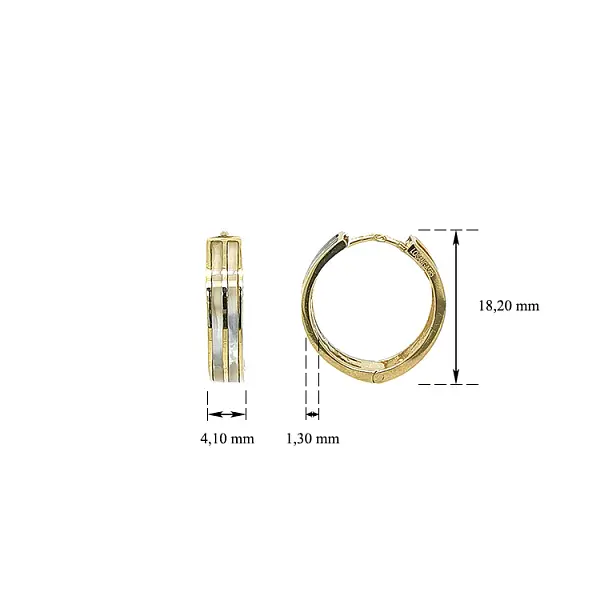 Zlaté Kruhové Náušnice