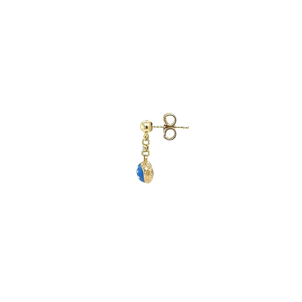 Gold Baby dangle earrings heart