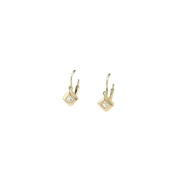 Golden Children Earrings with Zircones