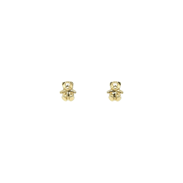 Golden Baby Bear Earrings
