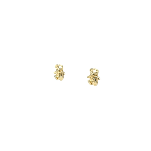 Golden Baby Bear Earrings