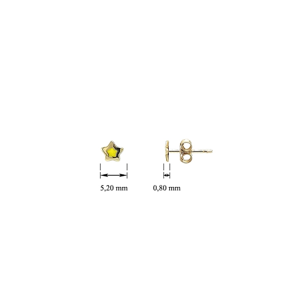 Gold Pecky Earrings Starfish