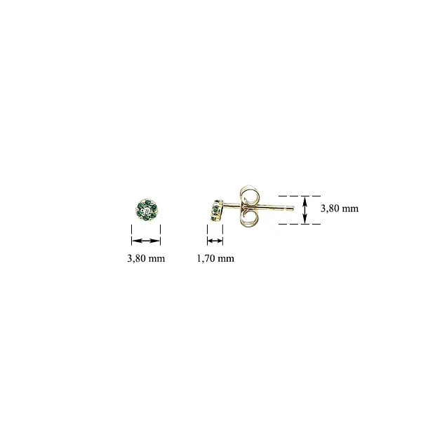 Zlaté Náušnice se Smaragdy