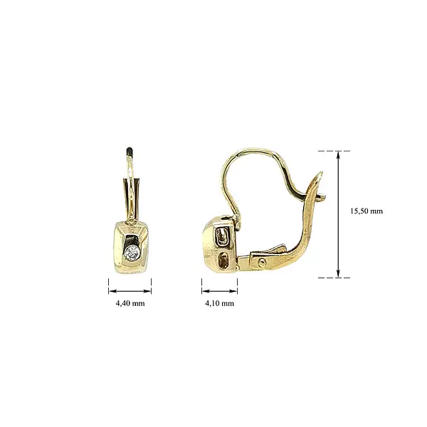 Zlaté Náušnice se Zirkony