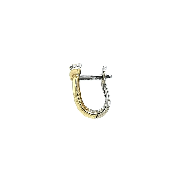 Gold Earrings with Zircons