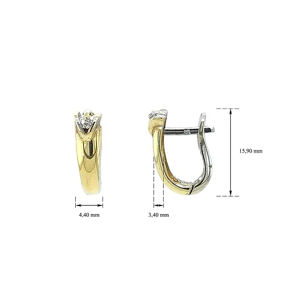 Zlaté Náušnice se Zirkony