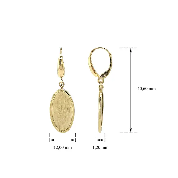 Zlaté Visací Náušnice