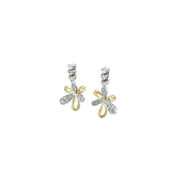 Earrings with Zircones in Gold