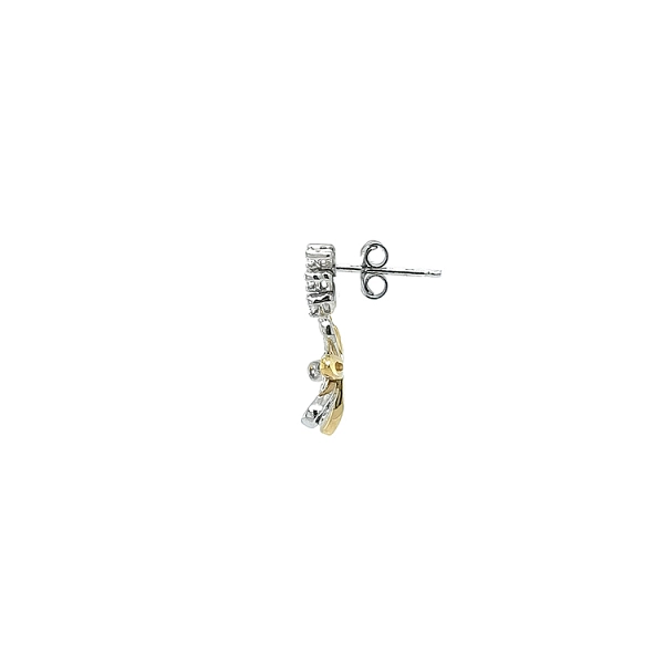 Earrings with Zircones in Gold