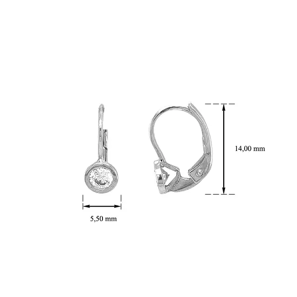 Zlaté Náušnice se Zirkony