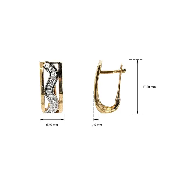 Zlaté Náušnice se Zirkony