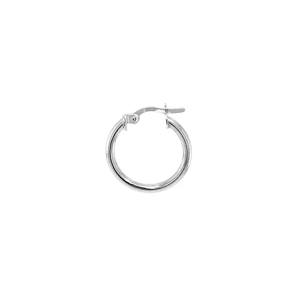 Kruhové Náušnice z Bílého Zlata