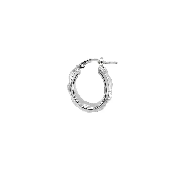 Kruhové Náušnice z Bílého Zlata