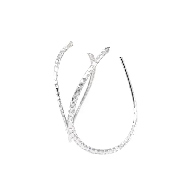 Kruhové Náušnice z Bílého Zlata