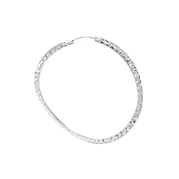 Kruhové Náušnice z Bílého Zlata