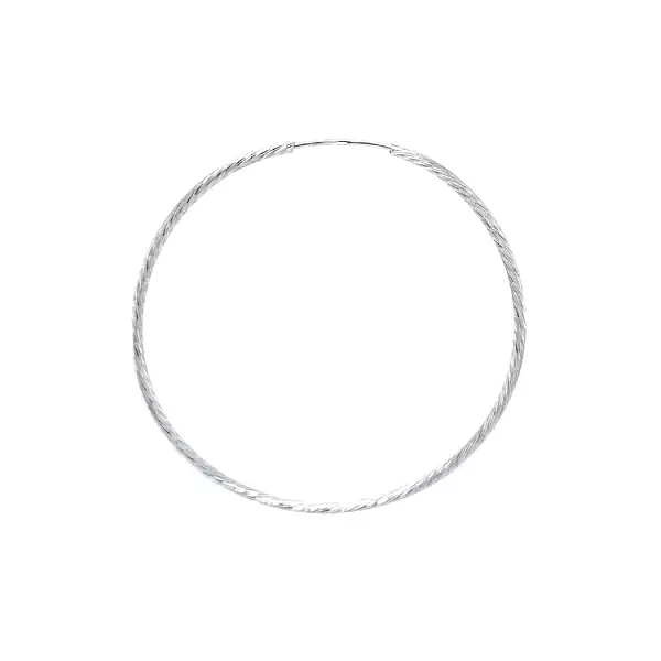 Kruhové Náušnice z Bílého Zlata